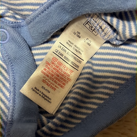 (3 for $10) F&F striped tank top bodysuit - Picture 4 of 5